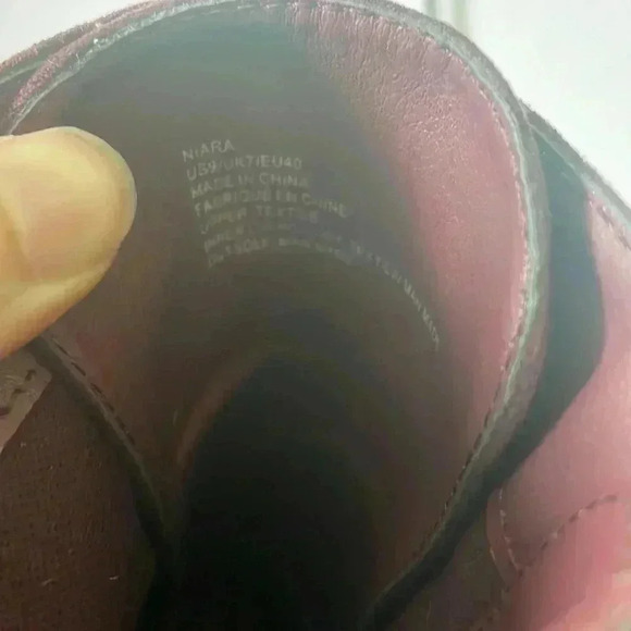 JustFab Niara Burgundy‎ Heeled Boots Size 9 - Picture 5 of 8